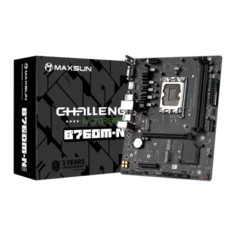 Материнская плата MB Maxsun &lt;MS-Challenger B760M-N D5&gt; LGA1700 &lt;B760&gt; 1*PCIEx16, 1*PCIEx4, 1*M.2 , 3*SATA3, HDMI+VGA, mATX, 2*DDR5