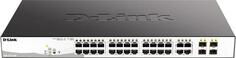 DGS-1210-28P/F5A Настраиваемый L2 коммутатор с 24 портами 10/100/1000Base-T и 4 комбо-портами 100/1000Base-T/SFP (24 порта PoE 802.3af/at, PoE-бюджет