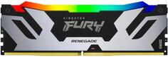 Оперативная память для компьютера 24Gb (1x24Gb) PC5-51200 6400MHz DDR5 DIMM CL32 Kingston Fury Renegade RGB KF564C32RSA-24