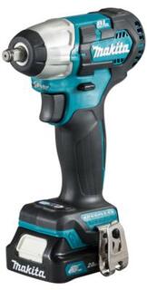 Гайковерт Makita TW160DWAE аккум. патрон:квад.3/8 (кейс в комплекте)