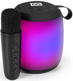 Караоке-система ExeGate Bro 310 (BT-колонка с беспроводным микрофоном и RGB подсветкой, 10Вт, 80-15000Гц, Bluetooth, Li-Ion, 1200mAh, FM 87.5MHz-108MH