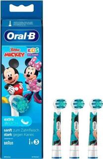 Насадка для зубной щетки MICKEY EXTRA SOFT 3PCS ORAL-B Braun