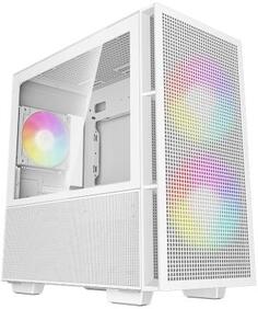 Deepcool CH360 WH без БП, боковое окно (закаленное стекло), 2x140мм ARGB LED вентилятор спереди и 1x120мм ARGB LED вентилятор сзади, белый, mATX