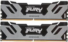 Оперативная память для компьютера 32Gb (2x16Gb) PC5-57600 7200MHz DDR5 DIMM CL38 Kingston Fury Renegade Silver KF572C38RSK2-32