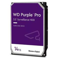 Жесткий диск/ HDD WD SATA3 14Tb Purple 7200 512Mb 1 year warranty (replacement WD141PURP, WD140PURZ) Western Digital