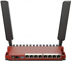 Беспроводной маршрутизатор MikroTik L009UiGS-2HaxD-IN 802.11ax 574Mbps 2.4 ГГц 8xLAN PoE SFP красный
