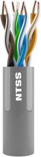 Кабель информационный NTSS NTSS-IN-UTP4-6-LSZH-GY кат.6 U/UTP 4X2X23AWG LSZH внутренний 305м серый
