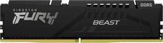 Оперативная память для компьютера 16Gb (1x16Gb) PC5-54400 6800MHz DDR5 DIMM CL34 Kingston Fury Beast KF568C34BB-16