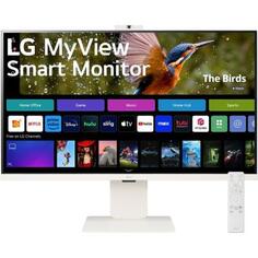 Монитор LG 31.5 MyView 32SR85U-W белый IPS LED 16:9 HDMI M/M Cam матовая HAS 400cd 178гр/178гр 3840x2160 60Hz 4K USB 7.7кг