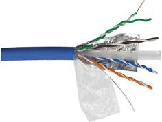 Кабель LANMASTER FTP, 4 пары, кат. 6A, с перегородкой, 500Mhz, LSZH, синий, 305 м