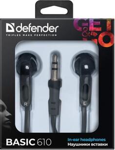 Наушники Defender Basic-610 черный 63610
