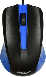 Мышь Acer OMW011 черный/синий оптическая (1200dpi) USB (3but)