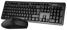 Клавиатура + мышь A4Tech 3330N клав:черный мышь:черный USB беспроводная Multimedia