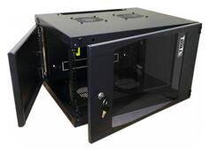Шкаф настенный 6U Lanmaster TWT-CBWNG-6U-6X4-BK 550x450mm черный 60кг