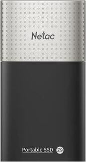 Внешний SSD диск 2.5 250 Gb USB Type-C USB 3.2 Gen 2 Netac NT01Z9-250G-32BK серебристый черный