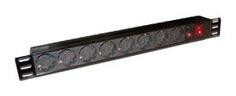 Блок розеток Lanmaster TWT-PDU19-10A8P-3.0 черный 8 розеток 3 м