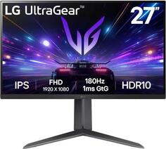 Монитор LG 27 UltraGear 27GS65F-B черный IPS LED 16:9 HDMI матовая HAS 400cd 178гр/178гр 1920x1080 180Hz FreeSync DP FHD 7.2кг