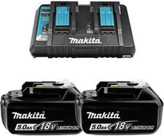 Аккумулятор+з\\\\у MAKITA 191L75-3 DC18RD-1шт+BL1850B-2шт,18В,5.0Ач,Li-ion,кор