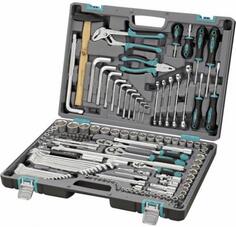 Набор инструментов STELS 14107 1/2 3/8 1/4 CrV пластиковый кейс 142 предм.