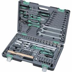 Набор инструментов STELS 14112 1/4 1/2 cr-v s2 усиленный кейс 119предм.