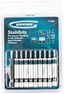 Набор бит TORX 10х50, сталь S2, 10 шт. // Gross