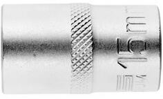 Головка торцевая, 15 мм, 12-гранная, CrV,под квадрат 1/2, хромированная// Stels
