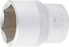 Головка торцевая, 22 мм, 6-гранная, CrV, под квадрат 1/2, // Stels