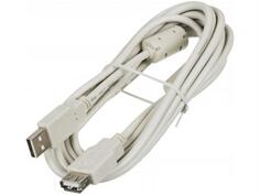 Кабель удлинительный USB 2.0 AM-AF 3.0м Ningbo с ферритовыми кольцами Blister box 841882