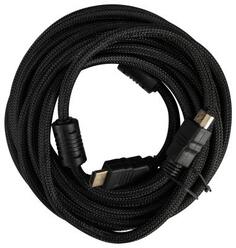 Кабель аудио-видео Buro HDMI (m)/HDMI (m) 5м. феррит.кольца позолоч.конт. черный (HDMI-V1.4-5MC) Бюрократ