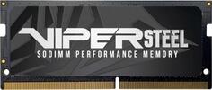 Оперативная память для ноутбука 8Gb (1x8Gb) PC4-25600 3200MHz DDR4 SO-DIMM CL22 Patriot Viper Steel PVS48G320C8S Патриот