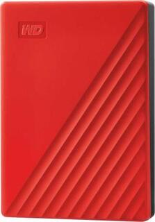 Внешний жесткий диск 2.5 4 Tb USB 3.0 Western Digital My Passport красный
