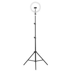 Camelion KD-810F C02 LED(свет-к кольцев. 10 Вт, подставка для смартфона, напольн.на штативе)