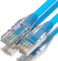 GCR Патч-корд 3.0m LSZH UTP кат.5e, синий, коннектор ABS, 24 AWG, ethernet high speed 1 Гбит/с, RJ45, T568B, GCR-52679 Green Connection