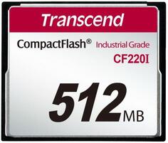Промышленная карта памяти CompactFlash Transcend 220I, 512 Мб SLC, темп. режим от -40? до +85?