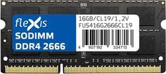 Модуль оперативной памяти Flexis 16GB DDR4 SODIMM 2666MHz (PC4-21300) 1,2V