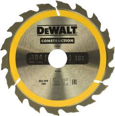 Пильн.диск CONSTRUCTION п/дер. с гвоздями 184/16 18 ATB +20° DeWalt, шт