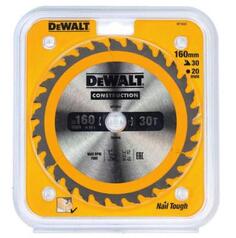 Пильный диск DEWALT DT1932-QZ CONSTRUCTION п/дер. с гвоздями 160/20 30 ATB +10°