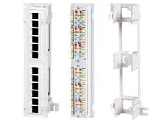 Патч-панель Hyperline PPW-12-8P8C-C5e настенная 12 портов RJ-45(8P8C), категория 5е, с подставкой