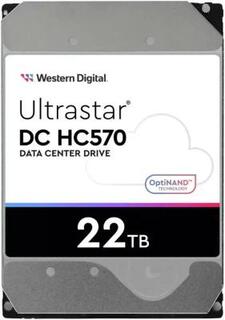 Жесткий диск WD SATA-III 22Tb Ultrastar DC HC570 (7200rpm) 512Mb 3.5 (WUH722222ALE6L4) Western Digital