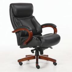 Кресло офисное BRABIX Infinity EX-707, дерево, натуральная кожа, черное