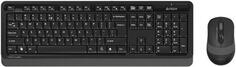 A-4Tech Клавиатура + мышь A4 Fstyler FG1010 GREY клав:черный/серый мышь:черный/серый USB беспроводная [1147570] A4tech