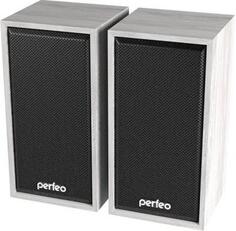 Perfeo колонки CABINET 2.0, мощность 2х3 Вт (RMS), белый дуб, USB