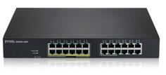 Гибридный Smart L2 коммутатор PoE+ Zyxel NebulaFlex GS1915-24EP, rack 19, 24xGE (12xPoE+), бюджет PoE 130 Вт, автономное/облачное управление