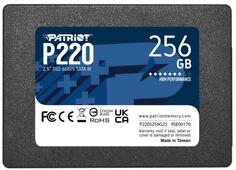 Твердотельный накопитель SSD 2.5 256 Gb Patriot P220 Read 550Mb/s Write 490Mb/s TLC P220S256G25 Патриот