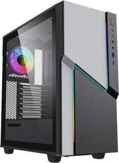 Gamemax Корпус ZORRO BLACK без БП (Midi Tower, Черный., 1*USB3.0, 1*USB Type-C, COC fan)