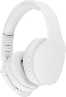 Гарнитура накладные Digma BT-17 белый беспроводные bluetooth оголовье (BT17W)