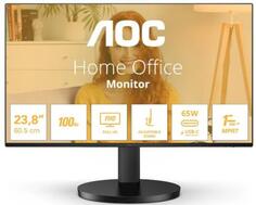 МОНИТОР 23.8 AOC 24B3CF2 Black (IPS, 1920x1080, 100Hz, 1 ms, 178°/178°, 250 cd/m, 1300:1, +HDMI 1.4, +2xUSB 3.2,USB-C)