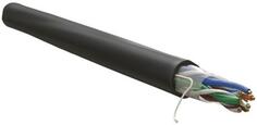 Кабель информационный WRline WR-UTP-4P-C5E-PE-BK кат.5E U/UTP 4X2X24AWG PE внешний 305м черный