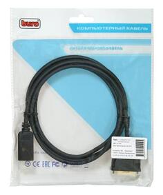 Кабель DVI DisplayPort 2м Бюрократ BHP DPP_DVI-2 круглый черный