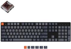 Беспроводная механическая ультратонкая клавиатура Keychron K5SE, Full Size, RGB подсветка, Brown Switch